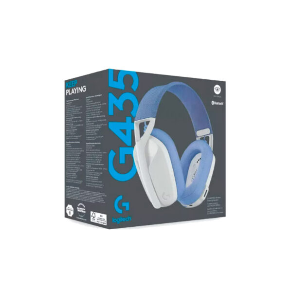 Audífonos Gamer Inalámbricos Logitech G435 Blanco Y Micrófono - Imagen 4