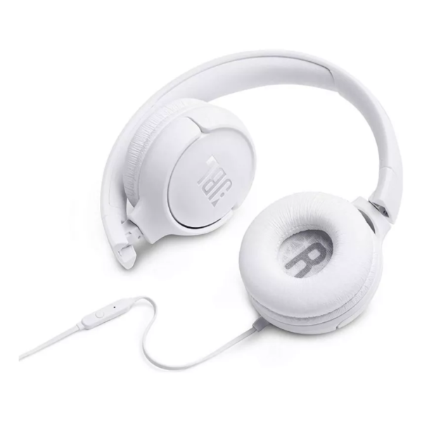 Audífonos Jbl Tune 500 On-ear Blanco Pure Bass - Imagen 5