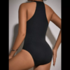 Body Halter Transparente Con Detalles De Brillos - Imagen 2