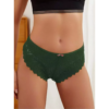 Lenceria Braga Tanga Panty Cheeky De Encaje Floral Enrejado - Imagen 4